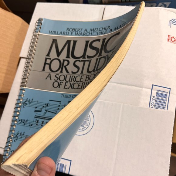 Music for‎ Study A Source Book of Excerpts by Melcher 3rd Edition Softcover 1988 - Picture 2 of 8